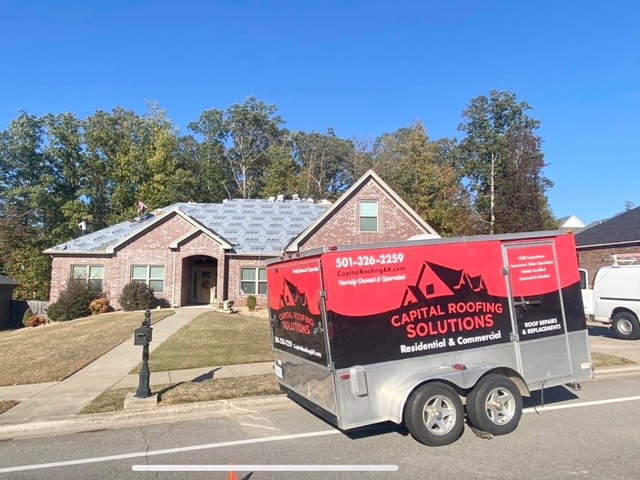 Finished residential roofing